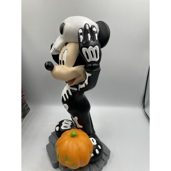 Disney Mickey Mouse Skeleton Halloween Statue Figure Decoration - Picture 6 of 13